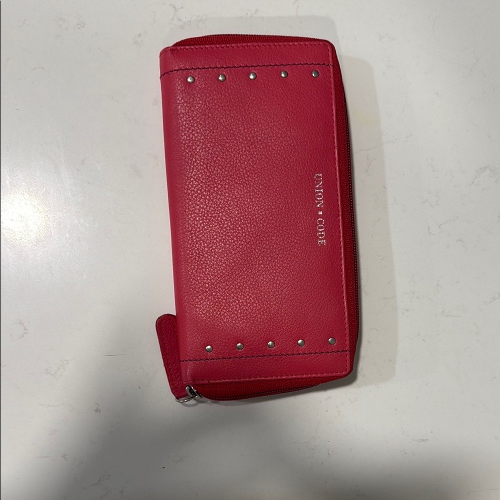 Union Code Red Leather Wallet